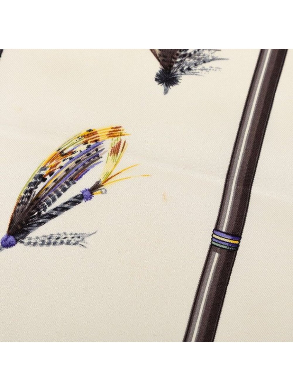 ★SOLD★ Hermes Carre 90 Flies Fly Scarf Large Black Multicolor Silk - Picture 4 of 7